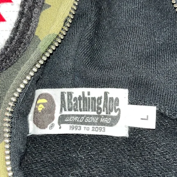 BAPE Zip Up Hoodie Black/Camo